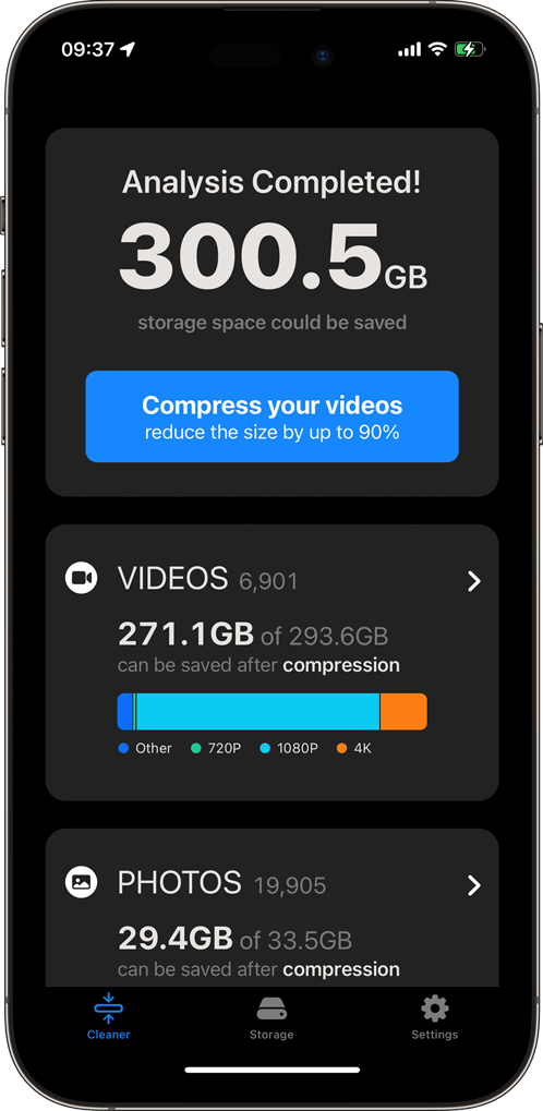 Analyse iPhone videos and photos in camera roll